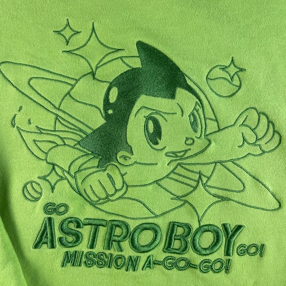 Donsmoke Anime Green Astro Boy Graphic Sweatshirt XL. Streetwear Manga. - Picture 2 of 10